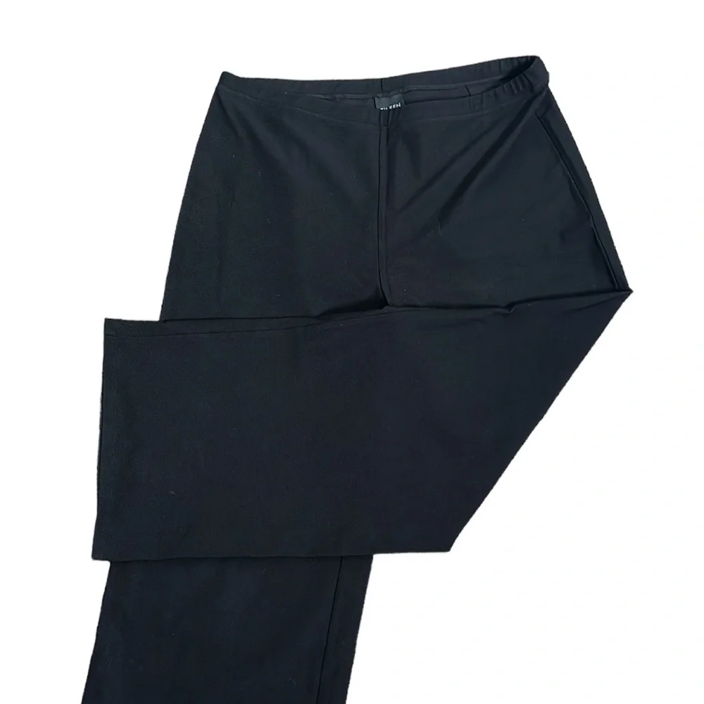 Eileen fisher black wide leg pants size small